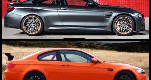 revving battle between the BMW F82 M4 GTS and the E92 BMW M3 GTS