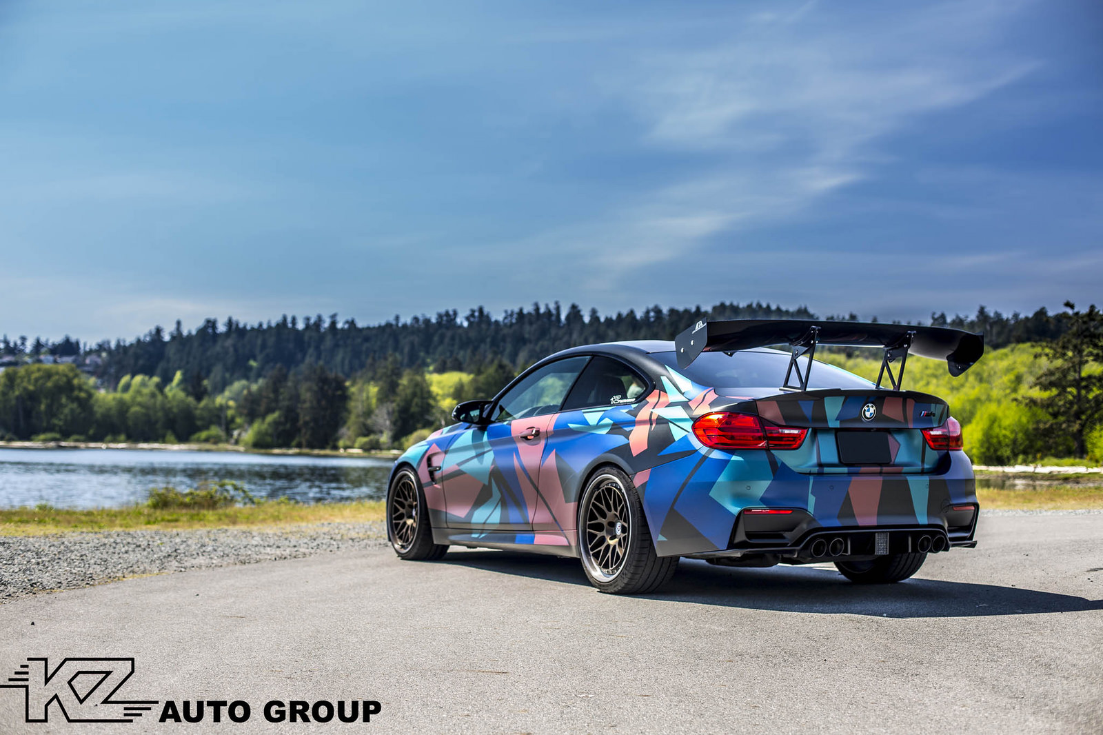 A-BMW-M4-With-A-Crayz-Wrap-And-HRE-Wheels-8
