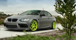 Striking BMW E92 M3 With Brushed Green HRE Wheels