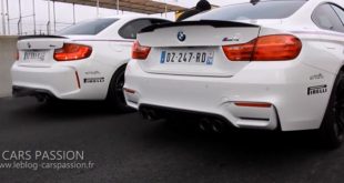 BMW M2 and M4 BMW Performs at the Le Mans Circuit