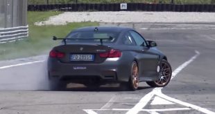 Video: BMW M4 GTS does some Track Donuts
