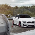 Alpine White M4 With Red Velos Wheels