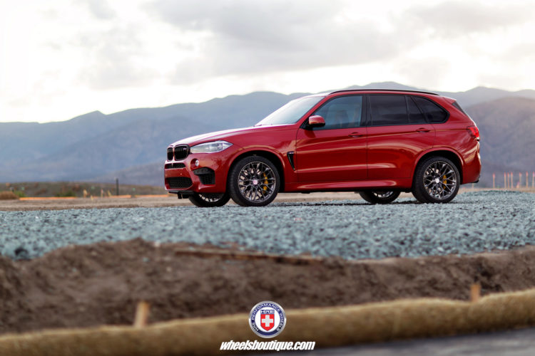 BMW X5M in Melbourne Red Gets HRE Wheels
