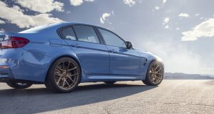 BMW M3 in Yas Marina Blue With New Patina Bronze Wheels