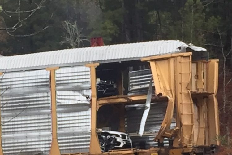 120 BMW SUVs Damaged in Train Crash