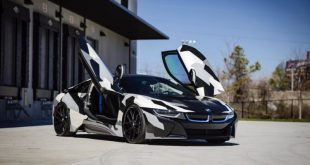[Photos] BMW i8 in camouflage wrap with performance upgrades