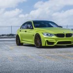 BMW M3 in Satin Lime Green with Velos Wheels