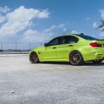 BMW M3 in Satin Lime Green with Velos Wheels