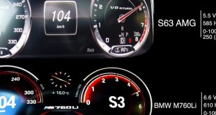 [Video] Comparison: BMW M760Li xDrive vs Mercedes-AMG S63 Acceleration and Top Speed