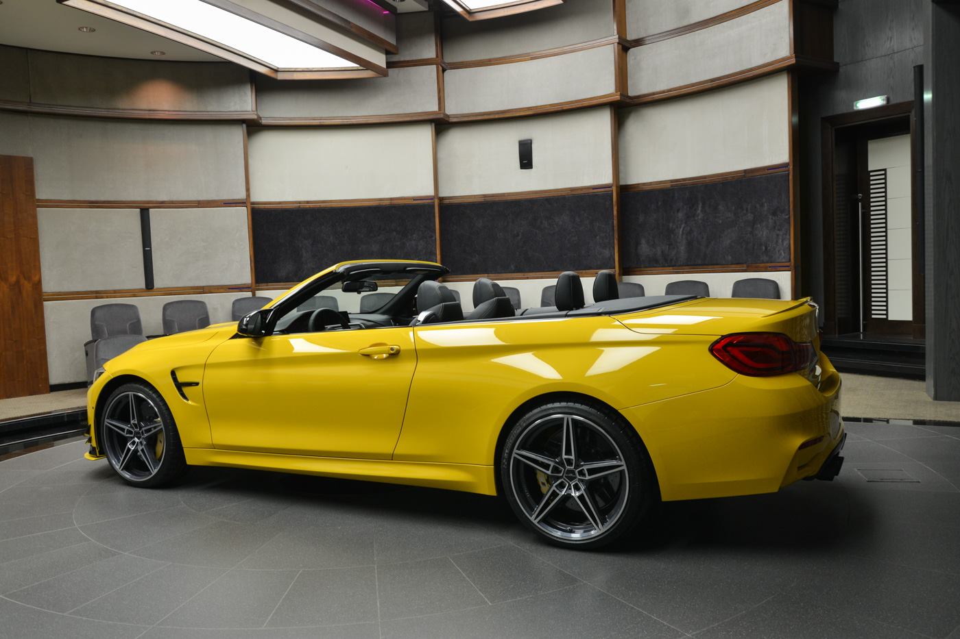 Speed Yellow BMW M4 Convertible with AC Schnitzer Parts