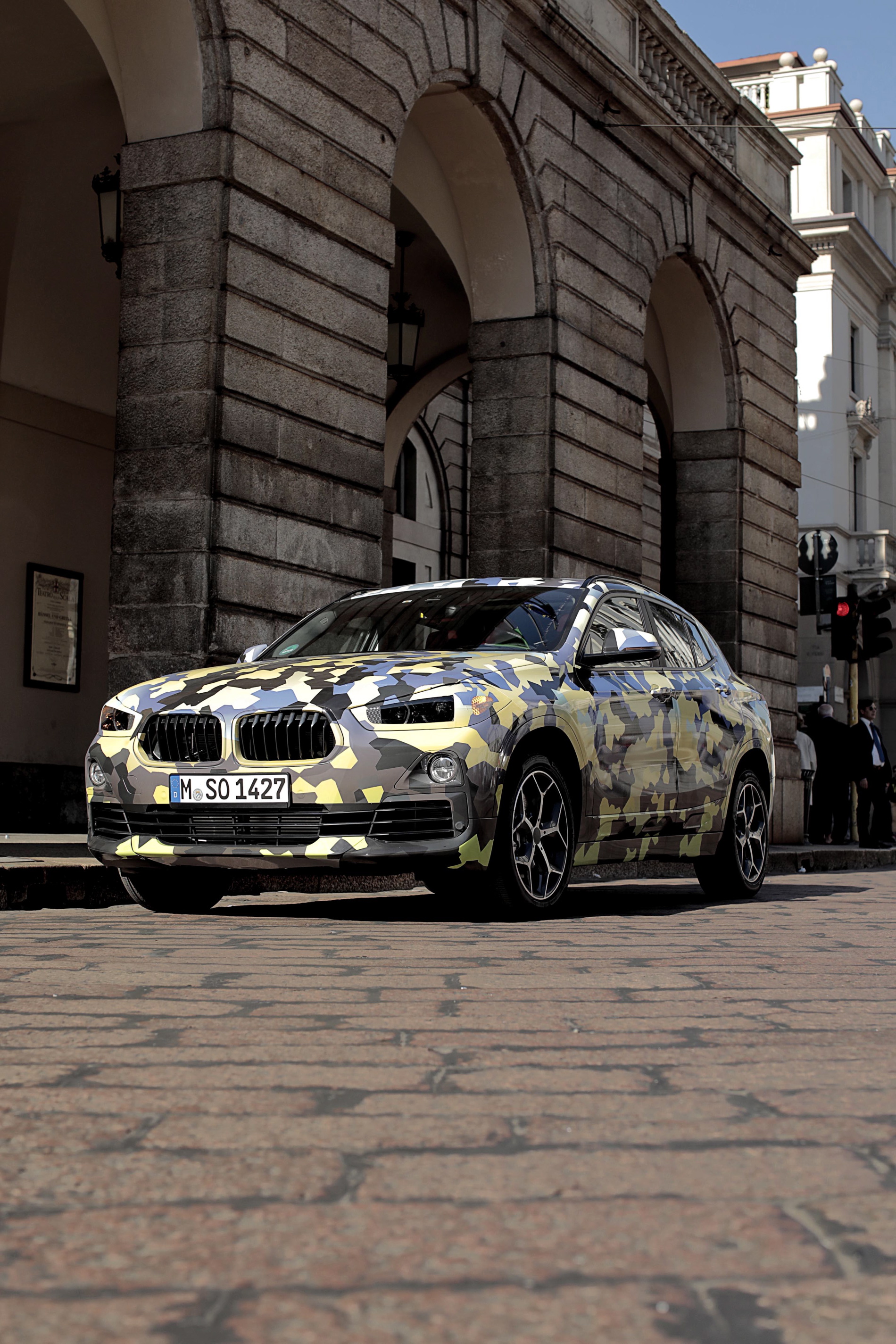 Camouflaged BMW X2 Goes to the Milano Fashion Show