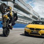 Special editions BMW M4 and S 1000 R in Speed Yellow and Laguna Seca Blue