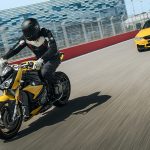 Special editions BMW M4 and S 1000 R in Speed Yellow and Laguna Seca Blue