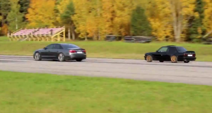 [Video] Drag Race: 700 HP BMW E30 325i vs Audi S8 Plus