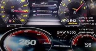 [Video] Acceleration Comparison: BMW M550i vs Mercedes-AMG E43