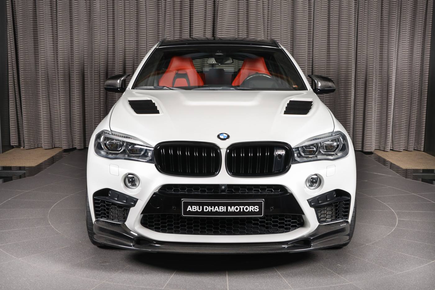 Tuned Alpine White BMW X6 M in Abu Dhabi