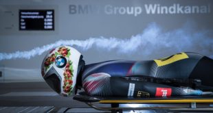 BMW wind tunnel used by Olympic athletes for speed training
