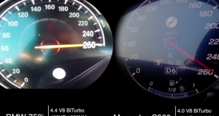 [Video] BMW 750i vs S560 V8 Acceleration Showdown