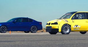 [Video] Drag Race: BMW M5 vs Diesel Seat Arosa