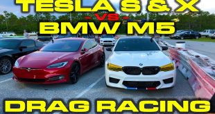[Video] Tesla Model S and X P100D Ludicrous vs 600HP 2018 BMW F90 M5