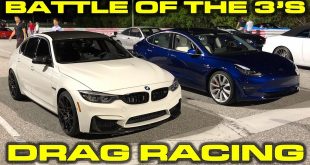 [Video] BMW M3 Competition vs Tesla Model 3 Performance