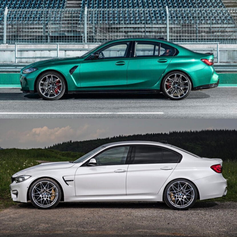 Photo comparison of G80 M3 and F80 M3 reveals which looks better
