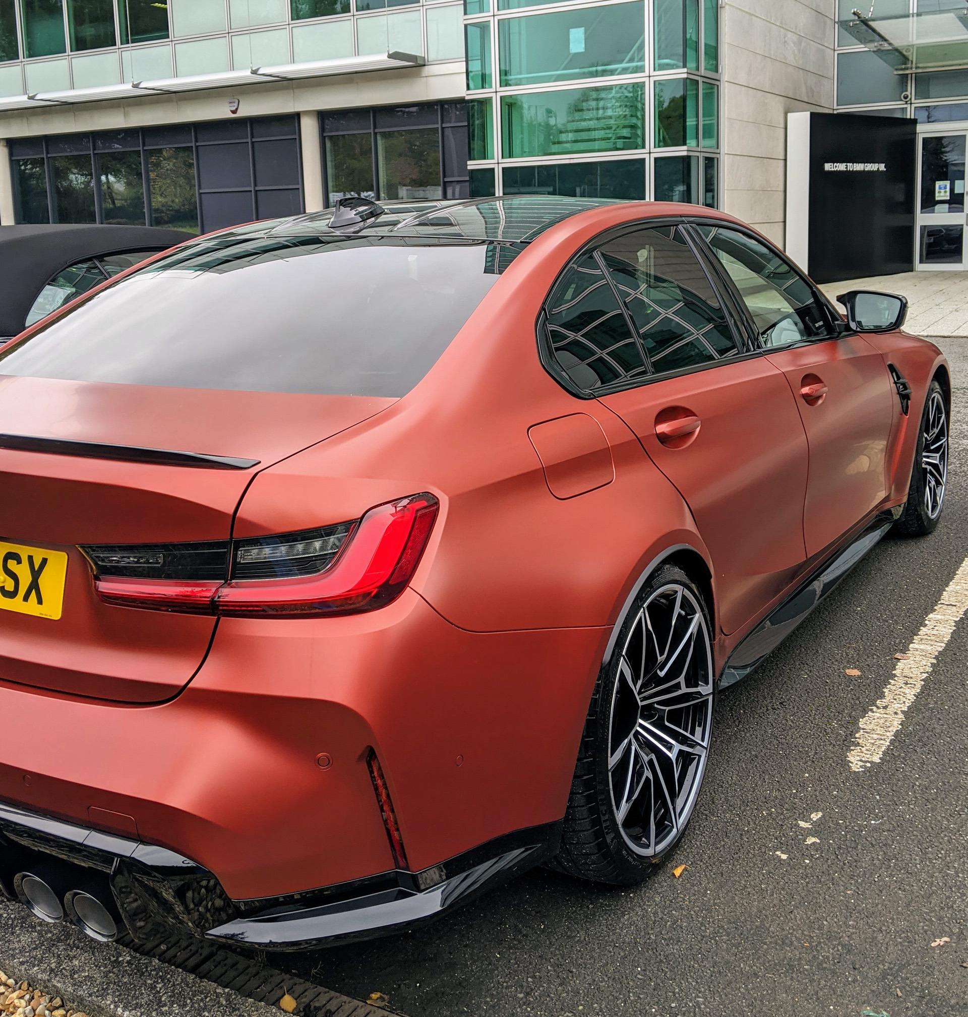 The 2021 BMW M3 and its striking Frozen Orange Look