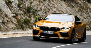 BMW M8 Coupe finished in Ceylon Gold Metallic - Front Angle