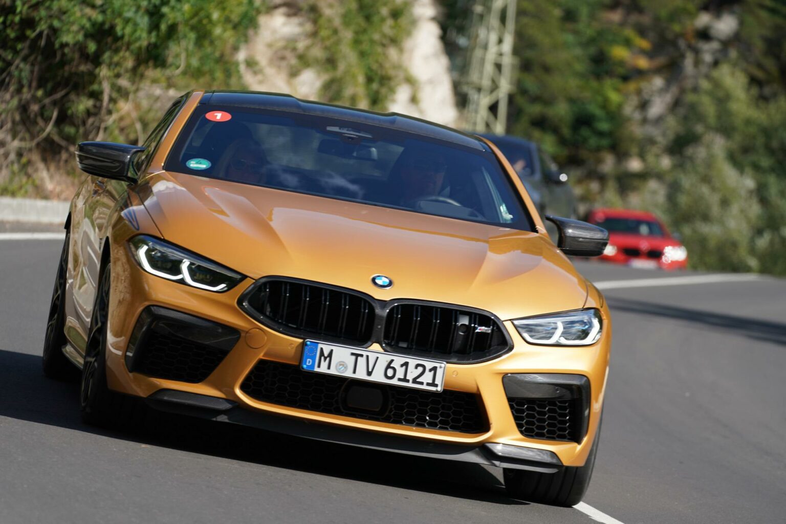BMW M8 Coupe finished in Ceylon Gold Metallic - Front Direct