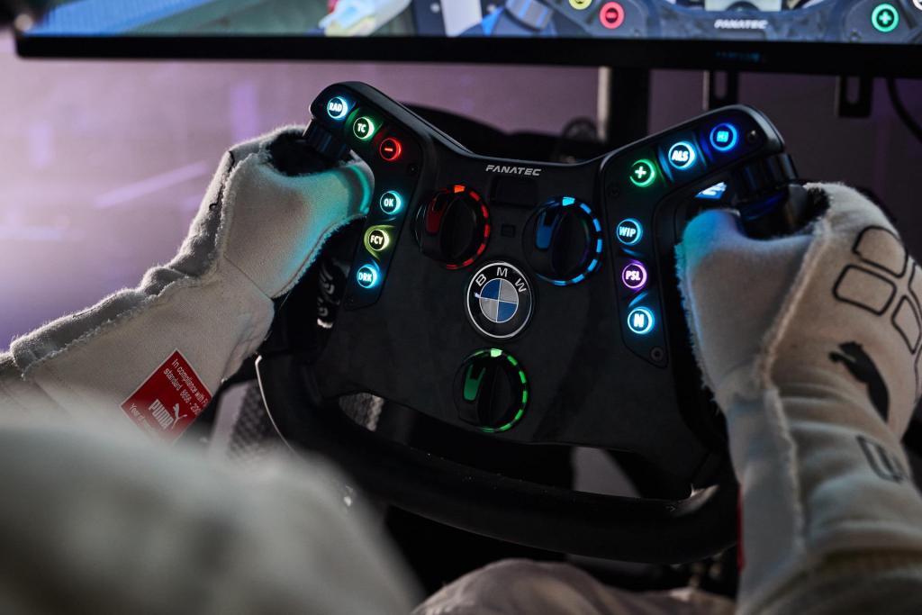 Newly developed steering wheel for BMW M4 GT3