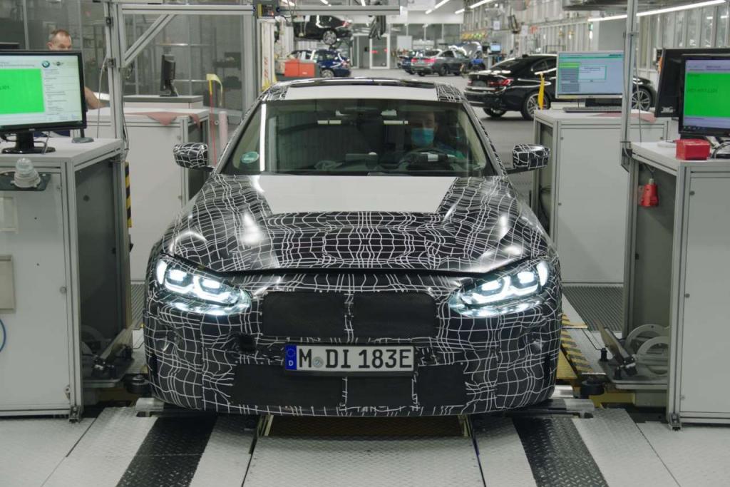 Pre-production BMW i4s rolled off the Munich plant