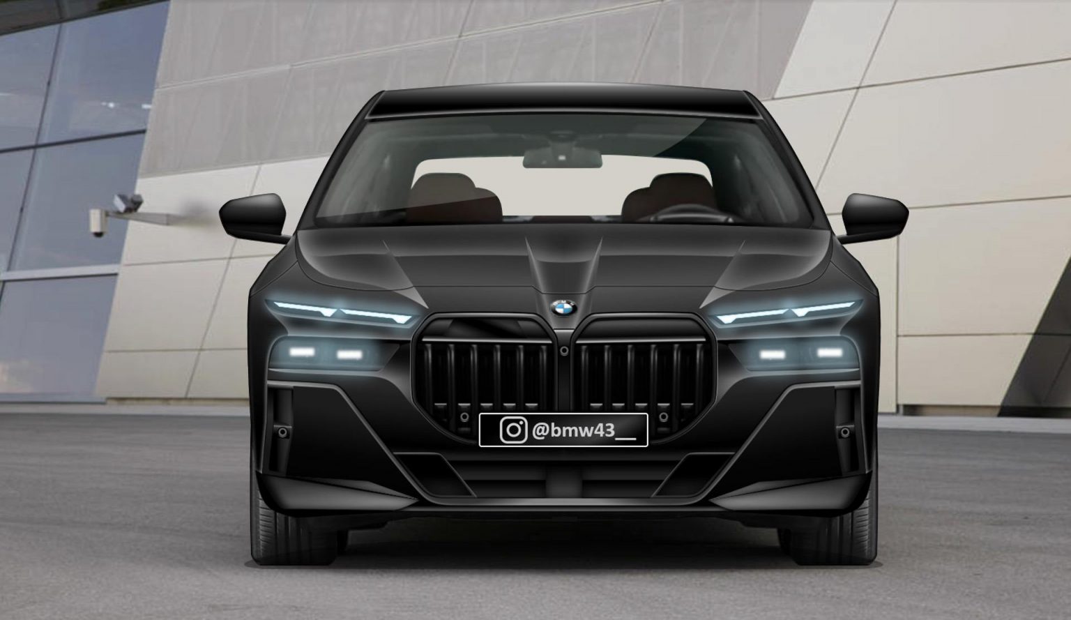 The Rendering of the 2023 BMW 7 Series with M Sport Package