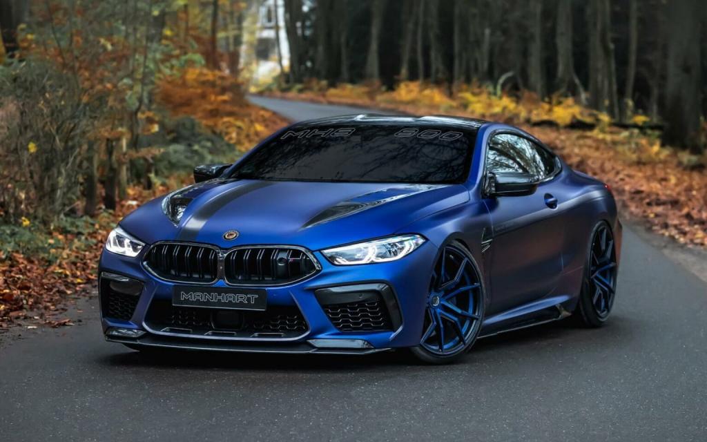 BMW M8 Competition by Manhart gets painted in matte blue