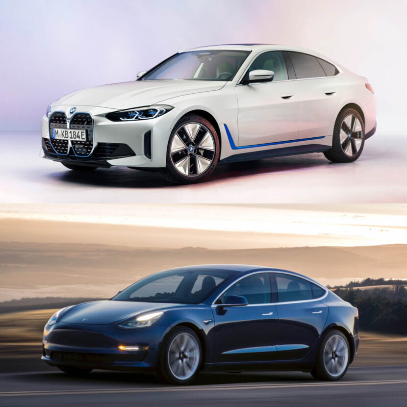 Auto Express Tests BMW i4 with its Rivals Polestar and Tesla