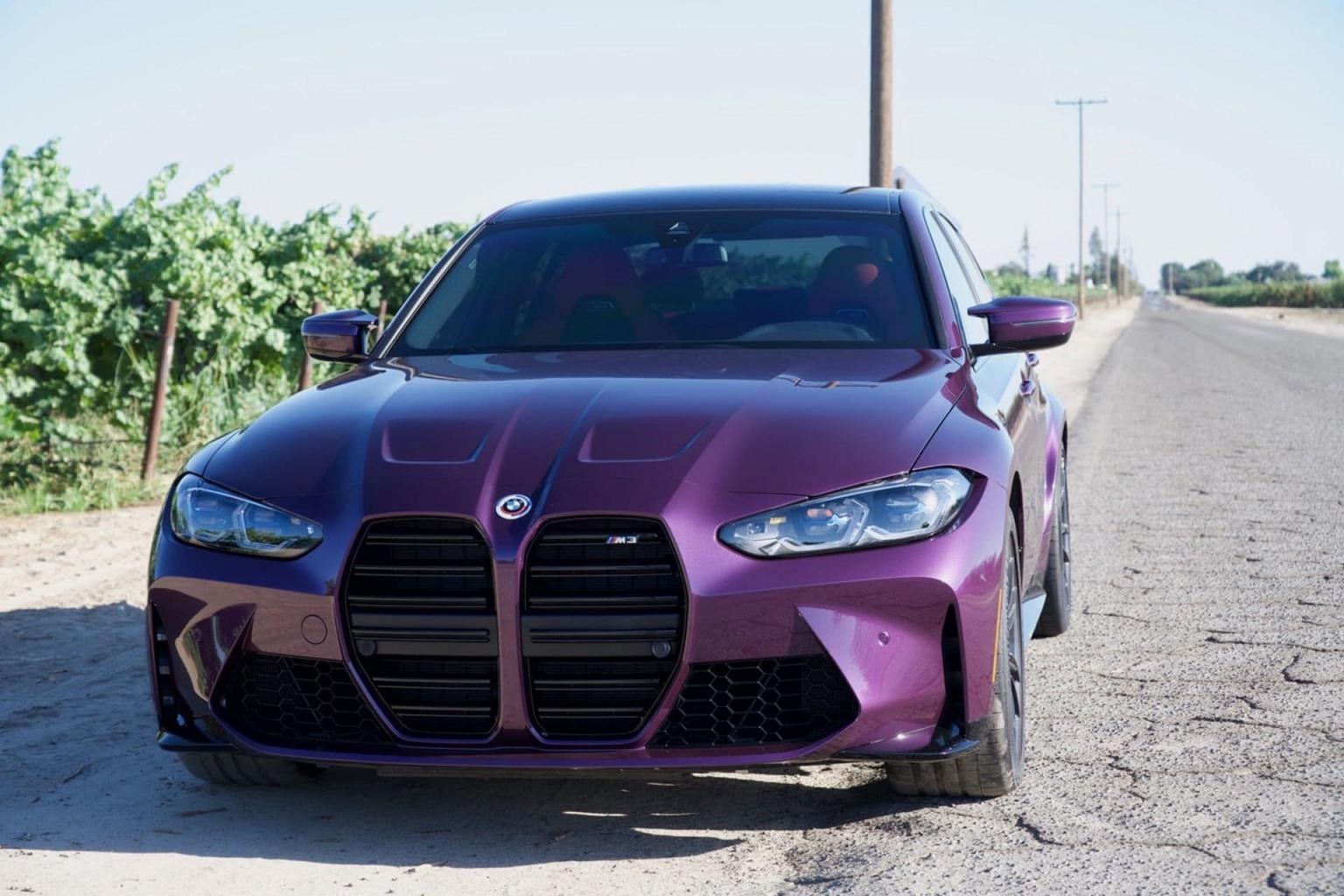 Introducing the 2022 BMW M3 Purple Silk With Fiona Red Interior